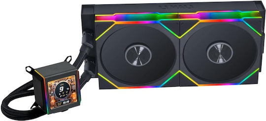 Lian Li Galahad II LCD 280 TL Υδρόψυξη AIO CPU με 2 Ανεμιστήρες 140mm και RGB Φωτισμό