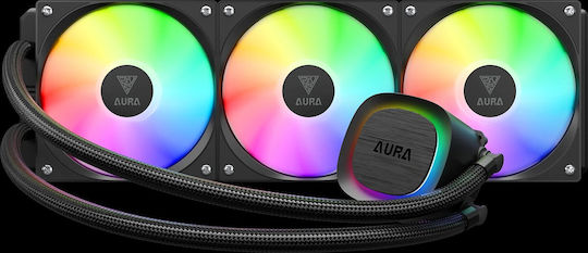 Gamdias Aura GL360 v2 Water Cooling System AIO CPU With 3 120mm Fans And ARGB Lighting