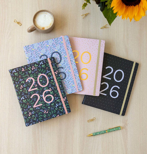Ημερολόγιο Εβδομαδιαίο 2026 Filofax Α5 Moonlight Black