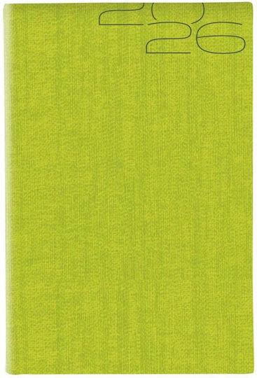 THeofylaktos Daily Diary 2026 11*16.5cm Kashmir Flat Light Green S