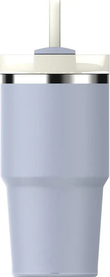 Stanley Quencher H2.0 FlowState Ποτήρι Θερμός Ανοξείδωτο BPA Free 590ml Hydrangea με Καλαμάκι