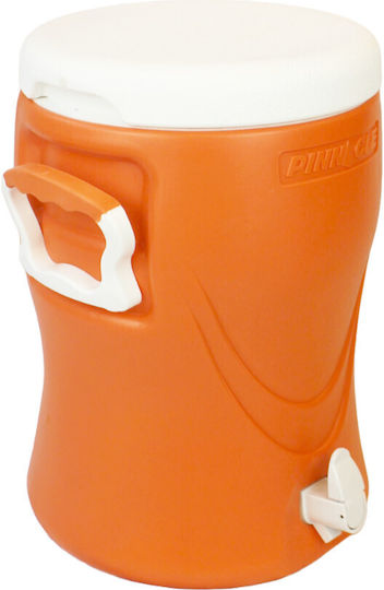 Pinnacle Platino Stainless Steel Container with Faucet Thermos Bottle 12L Orange