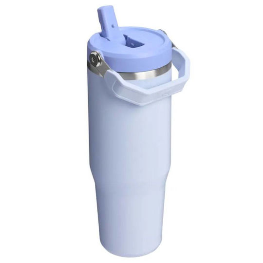 Stanley IceFlow Flip Straw 2.0 Ποτήρι Θερμός Ανοξείδωτο BPA Free 890ml Καλαμάκι New Drop με Καλαμάκι