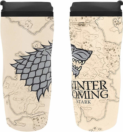 Abysse Game Of Thrones - Winter is Coming Чаша Термос Пластмасов 355мл Бежов