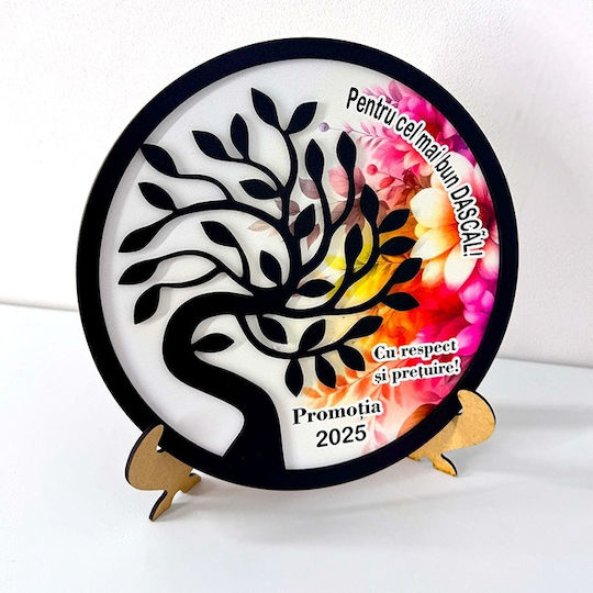 Wooden Decoration Teacher Message " Best Teacher" 24 Cm