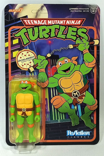 Super7 Teenage Mutant Ninja Turtles: Michelangelo Φιγούρα Δράσης 10εκ.
