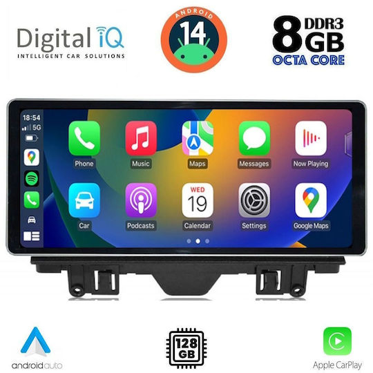 Digital IQ Car Audio System for Audi A3 2013-2021 (Bluetooth/USB/AUX/WiFi/GPS/Apple-Carplay/Android-Auto) with Touch Screen 12.3"