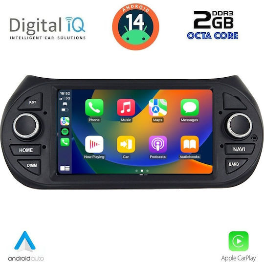 Digital IQ Ηχοσύστημα Αυτοκινήτου για Peugeot Bipper Citroen Nemo Lexus CT 2008 (Bluetooth/USB/AUX/WiFi/GPS/Apple-Carplay/Android-Auto) με Οθόνη Αφής 7"