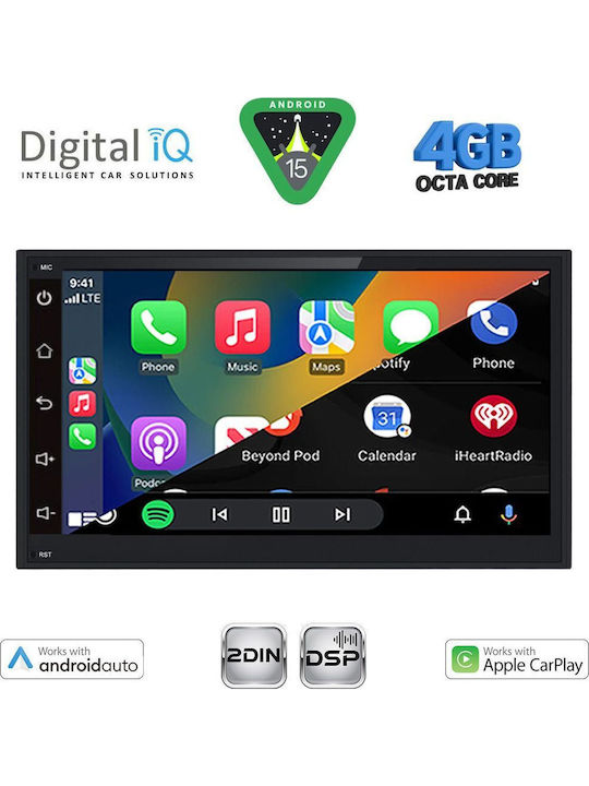 Digital IQ Автомобилна Аудио Система 2003-2008 (Bluetooth/USB/AUX/Вграден Wi-Fi/GPS/Apple CarPlay/Android Auto) с Touch Screen 6.8"