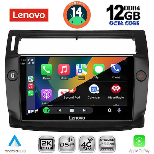 Lenovo Ηχοσύστημα Αυτοκινήτου για Citroen C4 BMW X1 / X3 / X4 2004-2011 (Bluetooth/USB/AUX/WiFi/GPS/Apple-Carplay/Android-Auto) με Οθόνη Αφής 9"