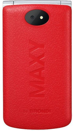 Brondi Maxy Dual SIM Κινητό με Μεγάλα Κουμπιά Κόκκινο