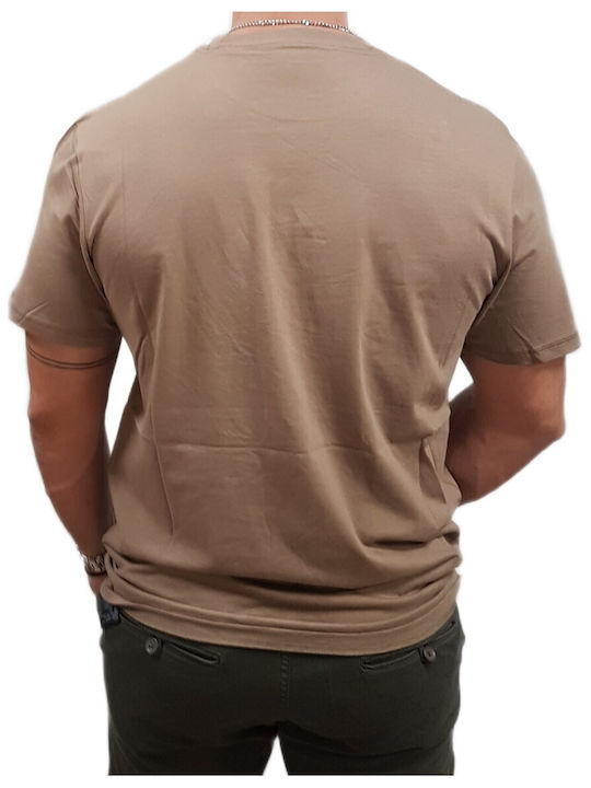 Guess Triangle T-shirt Brown
