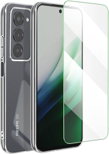 Mayaxess 2-в-1 Протекторен Комплект Калъф + Закалено Стъкло Xiaomi Redmi 15 Sienna