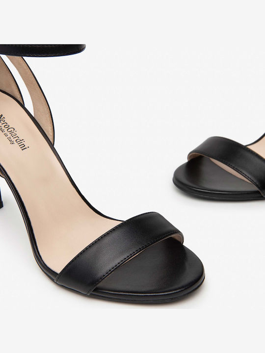 Leder Sandalen Schwarz