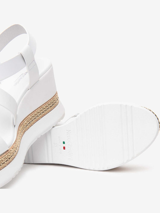 Women's Synthetic Leather Platform Shoes White