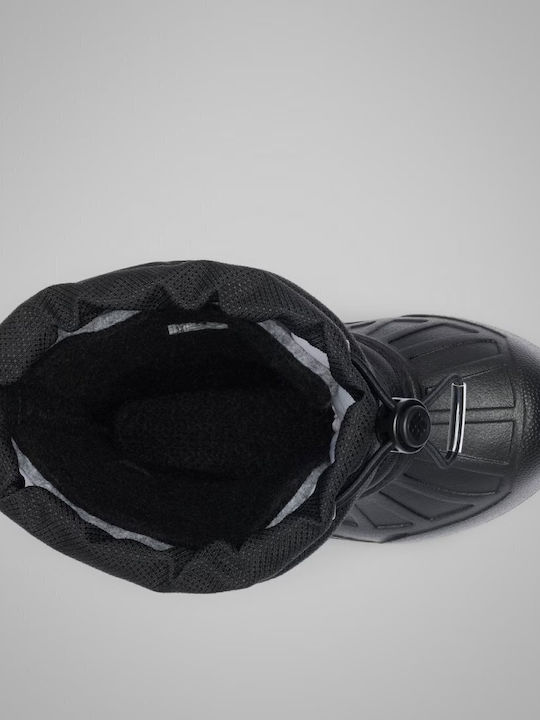 Kinder-Schneestiefeletten mit Klettverschluss Schwarz