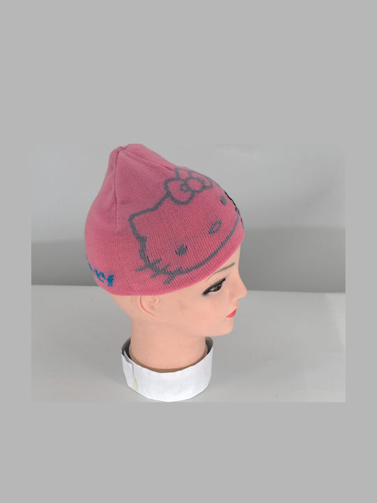 Hello Kitty Căciuliță Pentru Copii Tricotată Roz