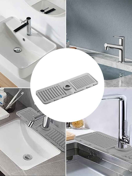 Uncle George Kitchen Sink Organizer Made of Gray Plastic 37x11.5x1.5cm