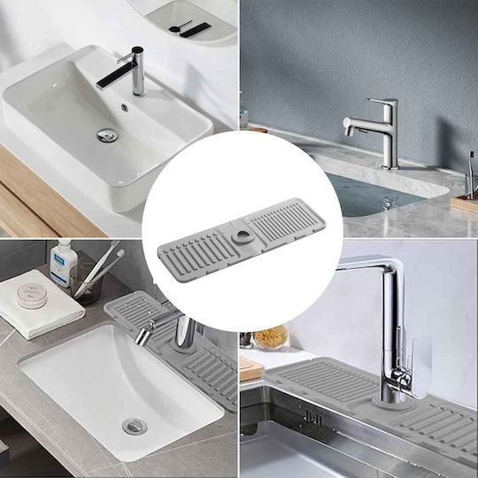 Uncle George Kitchen Sink Organizer Made of Gray Plastic 37x11.5x1.5cm