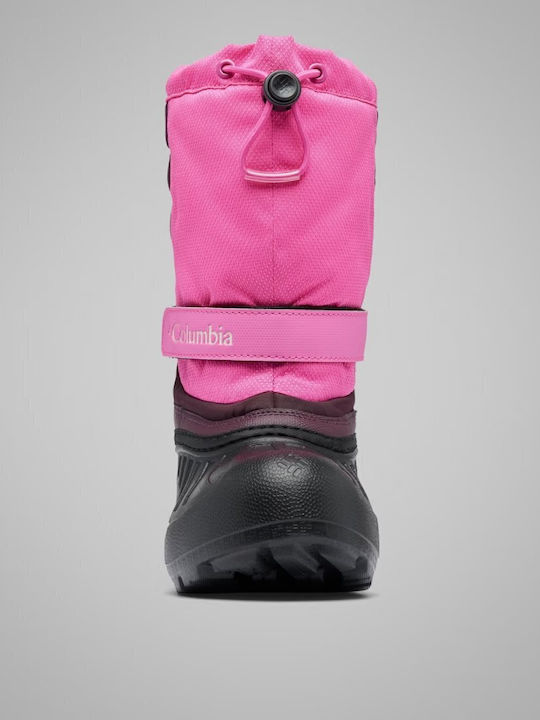 Kinder-Schneestiefeletten mit Klettverschluss Rosa