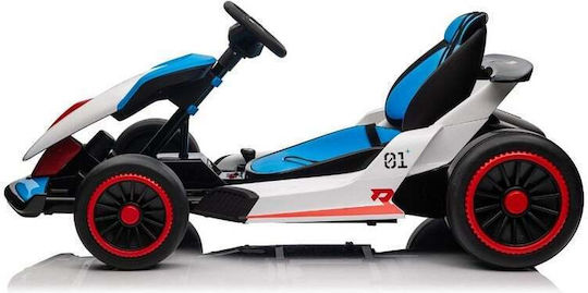 Go Kart Cu Un Loc Cu Telecomandă 24 Volt Albastru