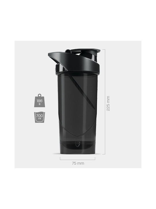 Shieldmixer Shaker Πρωτεΐνης 800ml Πλαστικό Μαύρο