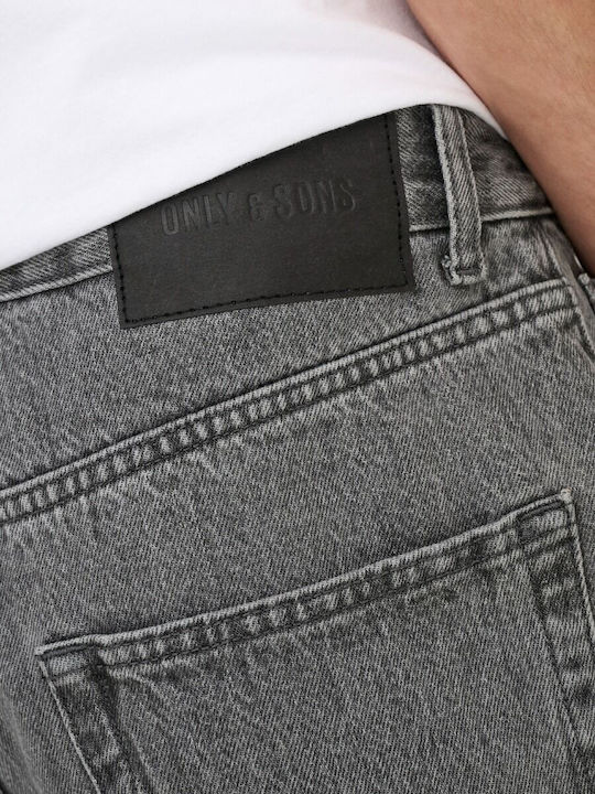 Herren Jeanshose mit Loose Passform Gray