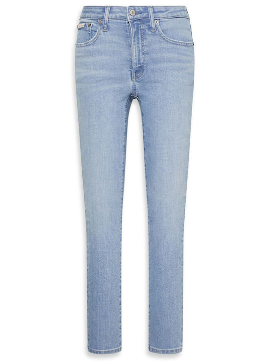 Damenjeans Mittelhohe Taille in Enger Passform Light Jeans