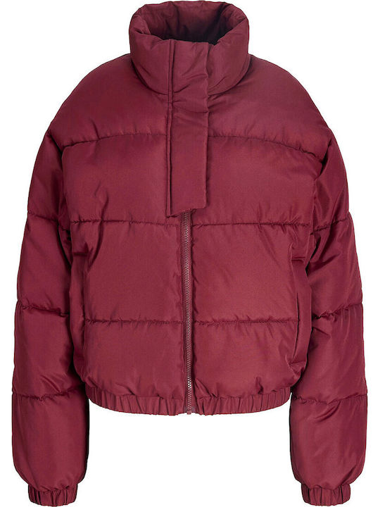 Crop Jachetă de femei Puffer Cabernet