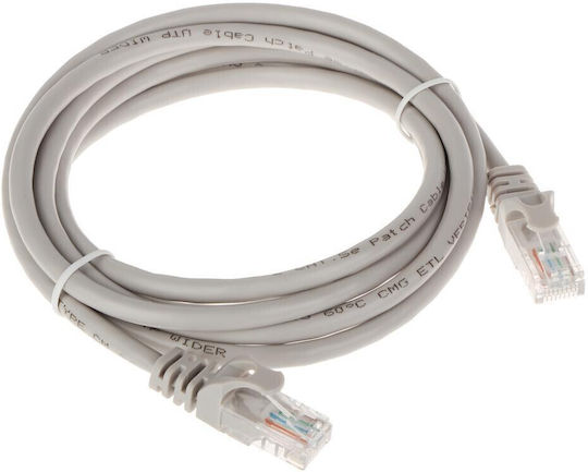 Delta U/UTP Cat.5e Gigabit Network Cable Ethernet 1.8m Gray
