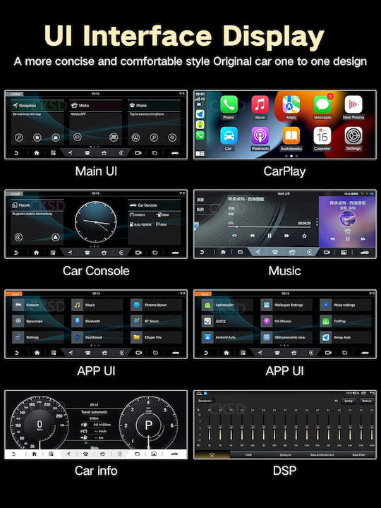 Bizzar Car Audio System for Land Rover Range Rover Evoque 2011-2015 (Bluetooth/USB/WiFi/GPS/Apple-Carplay/Android-Auto/CD) with Touch Screen 10.25"