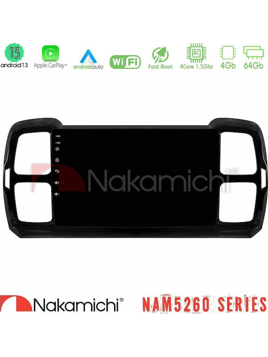 Nakamichi Nam5260 Series Citroen Ds5 Aircross 2017-2021 4core Android12 4+64gb Navigation Multimedia Tablet 9″ Carplay & Android Auto Carplay & Android Auto