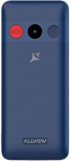 Allview M30 Luna Dual SIM Κινητό με Κουμπιά Μπλε
