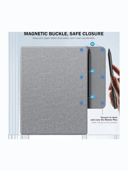 Moko Moko Book Folio Case Remarkable 2 10.3" Magnetic Gray