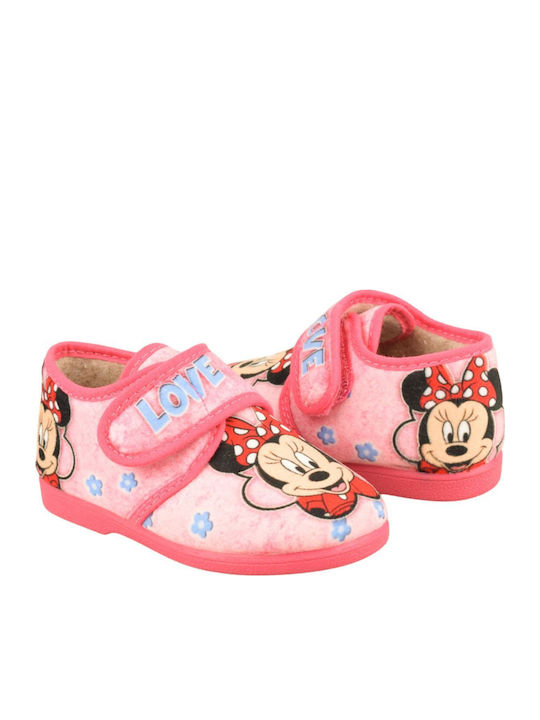 Kids Slippers Pink Minnie