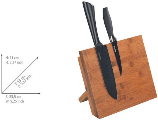 Wenko Magnetic Cuțite Stand Bambus