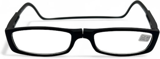 Optosquad Ochelari de citit +2.50 cu magnet în culoarea Negru A009-1