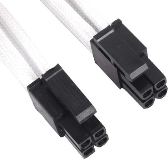 Silverstone 8-Pin EPS - 4 Pin EPS Cable 0.3m Μαύρο PP07-EPS8W SST-PP07-EPS8W