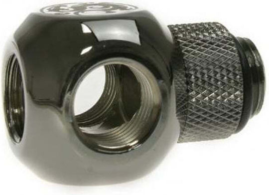 Bitspower Adapter Q-Splitter G1/4 Inch Male To 3x G1/4 Inch Female Rotatable Glossy Black