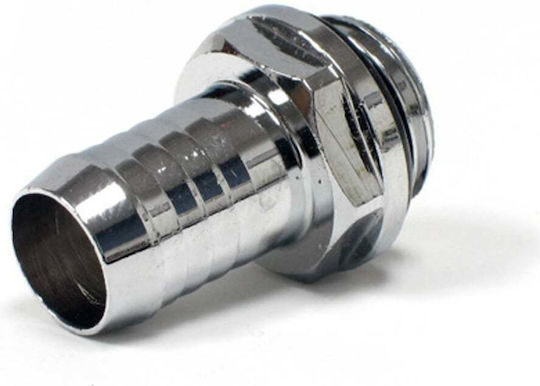 Bitspower Connector Straight G1/4 Inch Male to 10mm ID Silver Glossy