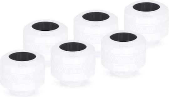 Alphacool Alphacool Eiszapfen Pro Свързващ Елемент 13mm Hardtube Fitting G1/4 6-Бройка Бял