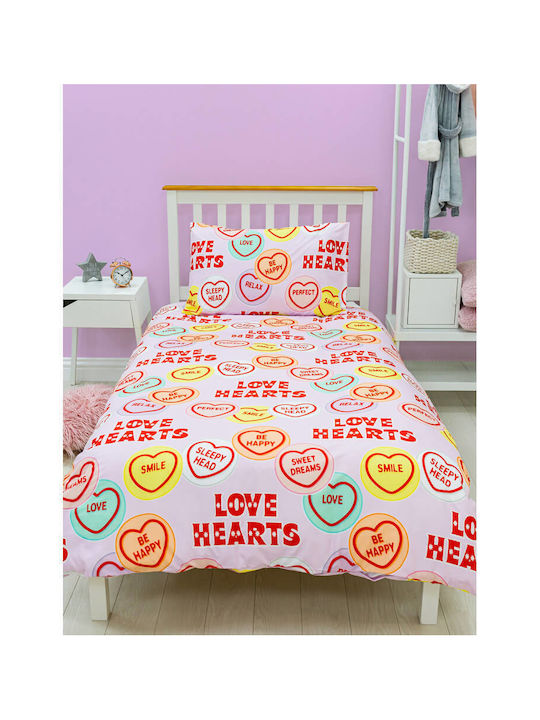 Halantex Set Kids Duvet Cover Pink