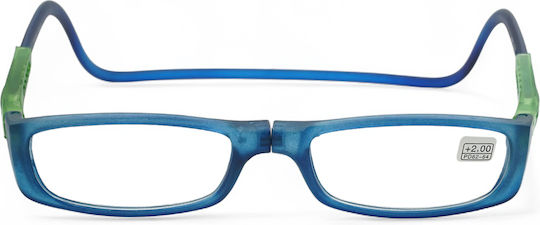Optosquad Reading Glasses +2.00 with Magnet in Blue color A009-3