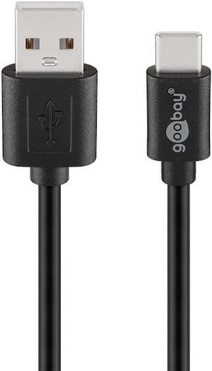 Goobay USB 2.0 Cable USB-C male - USB-A 15W Black 1.8m (55468)