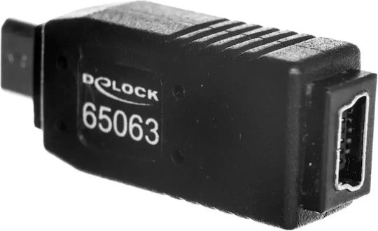 DeLock Μετατροπέας micro USB male σε mini USB female 1τμχ 65063