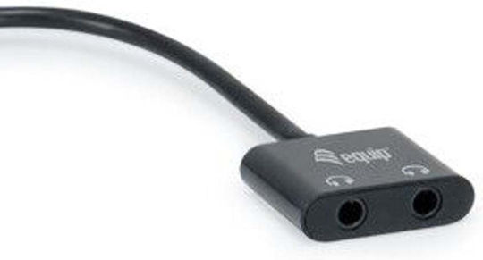 Equip Μετατροπέας USB-C male σε 3.5mm 2x female (133469)