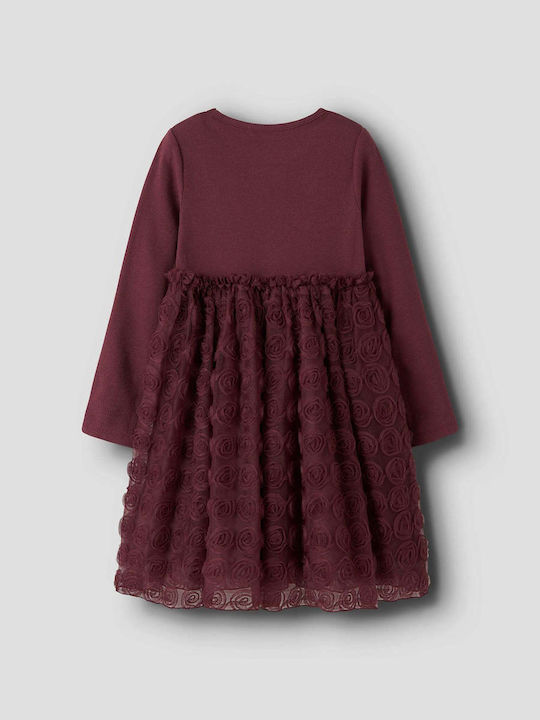 Name It Children's Dress Tulle Bordeaux Name It Children's Dress Tulle Bordeaux