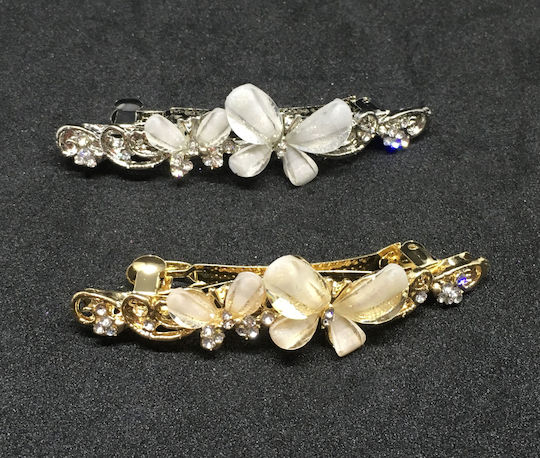 Accessories French Hair Clip Barrette Crystals Butterflies Irsia
