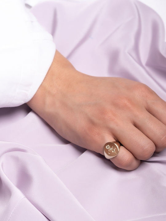Lunaorocreations Damen Chevalier Ring 14K Gold