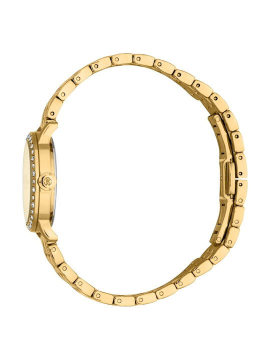 Roberto Cavalli Glam Womens Watch Battery with Gold Metal Bracelet